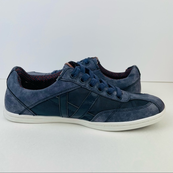 Ben Sherman Knox Blue White Suede Lace Up Casual Shoes Sneakers Men's Size 8.5 - Picture 9 of 10